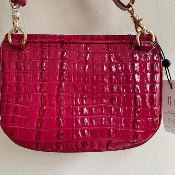 Brahmin Belt bag Fuschia La Scala Pink Croc - Picture 12 of 16